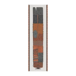 Sale Ekelund Linneväveri Net pattern runner 35x120 cm, Brown