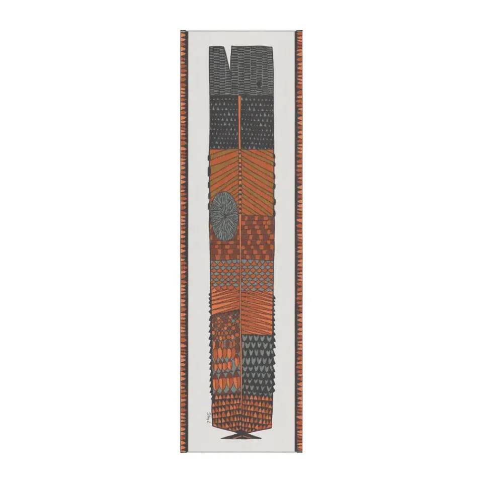 Sale Ekelund Linneväveri Net pattern runner 35x120 cm, Brown