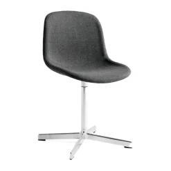 Clearance HAY Neu 10 Upholstery chair, Remix 163 , swivel base in aluminium Grey