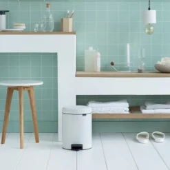 Pedal Bins|Pedal Bins^Brabantia New Icon pedal bin 5 liter, White