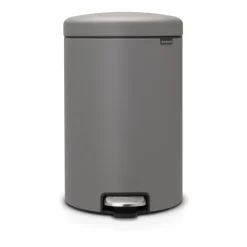 New Brabantia New Icon pedal bin 20 liter, Mineral concrete Grey
