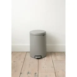 New Brabantia New Icon pedal bin 20 liter, Mineral concrete Grey