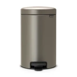 Discount Brabantia New Icon pedal bin 12 liter, platinum Silver-coloured