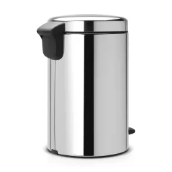 Outlet Brabantia New Icon pedal bin 12 liter, brilliant steel Silver-coloured