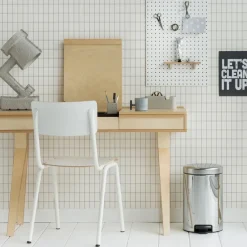 Outlet Brabantia New Icon pedal bin 12 liter, brilliant steel Silver-coloured
