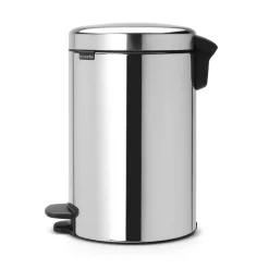 Outlet Brabantia New Icon pedal bin 12 liter, brilliant steel Silver-coloured
