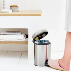 Sale Brabantia New Icon pedal bin 3 liter, matte steel Silver-coloured