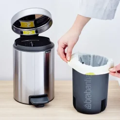Sale Brabantia New Icon pedal bin 3 liter, matte steel Silver-coloured
