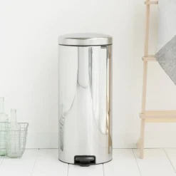Sale Brabantia New Icon pedal bin 30 liter, matt steel Silver-coloured