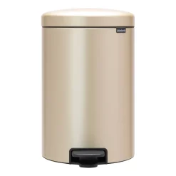 Pedal Bins|Pedal Bins^Brabantia New Icon pedal bin 20 liter, Metallic Gold Beige