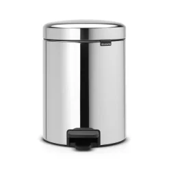 Outlet Brabantia New Icon pedal bin 5 liter, brilliant steel Silver-coloured