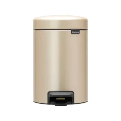 Pedal Bins|Pedal Bins^Brabantia New Icon pedal bin 3 liter, Metallic Gold Gold-coloured