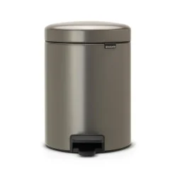 Pedal Bins|Pedal Bins^Brabantia New Icon pedal bin 5 liter, platinum Silver-coloured