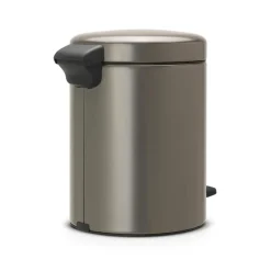 Pedal Bins|Pedal Bins^Brabantia New Icon pedal bin 5 liter, platinum Silver-coloured