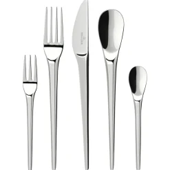 Villeroy & Boch NewMoon cutlery 30 pieces, stainless steel Silver-coloured