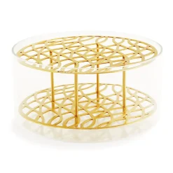 Vases^KLONG Äng vase, large, brass Gold-colouredTransparent