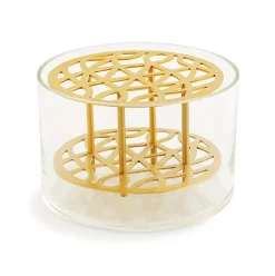 Outlet KLONG Äng vase, small, brass Gold-colouredTransparent
