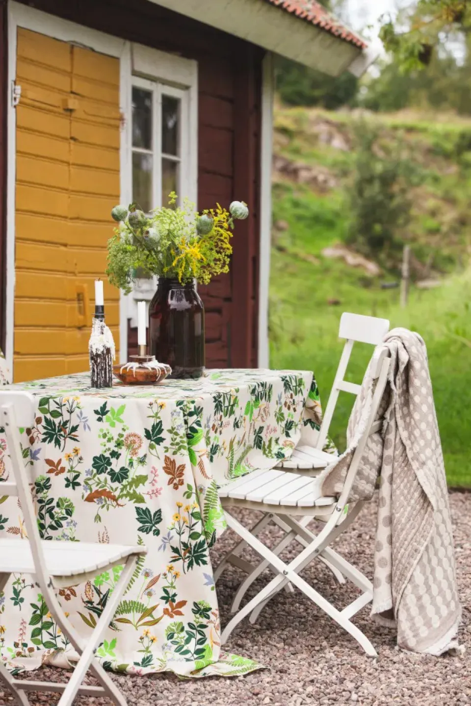 Tablecloths^Almedahls Ängsö tablecloth 145x250 cm, -beige Multi