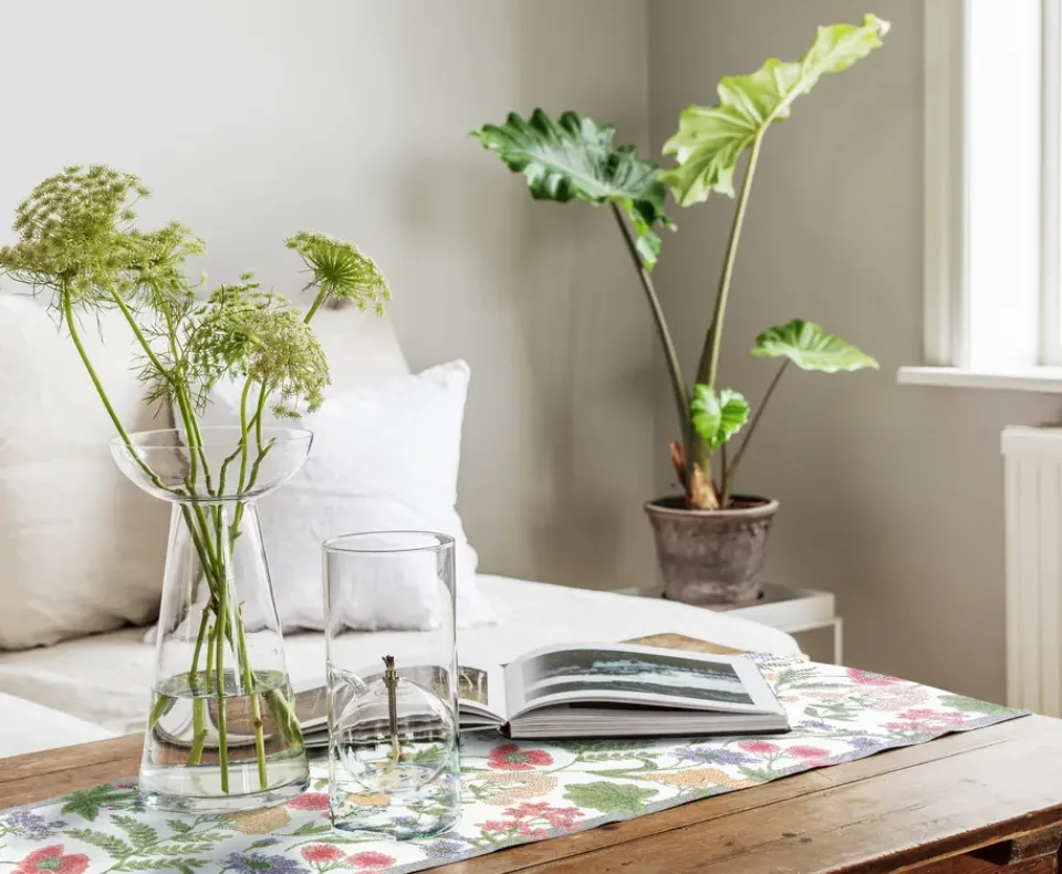 Ekelund Linneväveri Ängsdröm table runner 35x140 cm, Multi