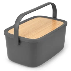 New Brabantia Nic bread box, dark Grey
