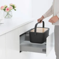 New Brabantia Nic bread box, dark Grey