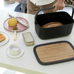 New Brabantia Nic bread box, dark Grey