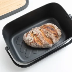 New Brabantia Nic bread box, dark Grey