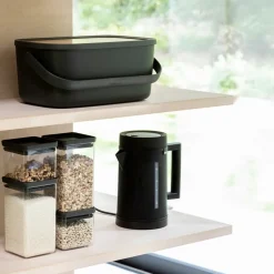 New Brabantia Nic bread box, dark Grey