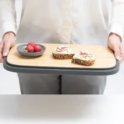 New Brabantia Nic bread box, dark Grey