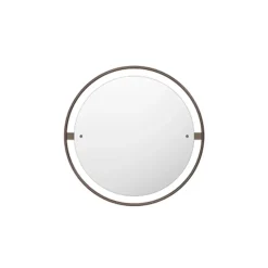 Round Mirrors^Audo Copenhagen Nimbus mirror, Bronzed brass, ø60 Brown