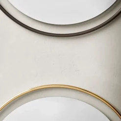 Sale Audo Copenhagen Nimbus mirror, Polished brass, ø110 Gold-coloured