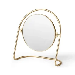 Sale Audo Copenhagen Nimbus table mirror 25 cm, Polished brass Gold-coloured