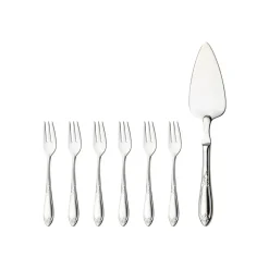 Cake Knives & Servers^Hardanger Bestikk Nina cake set 7 pieces, 7 pieces Silver-coloured