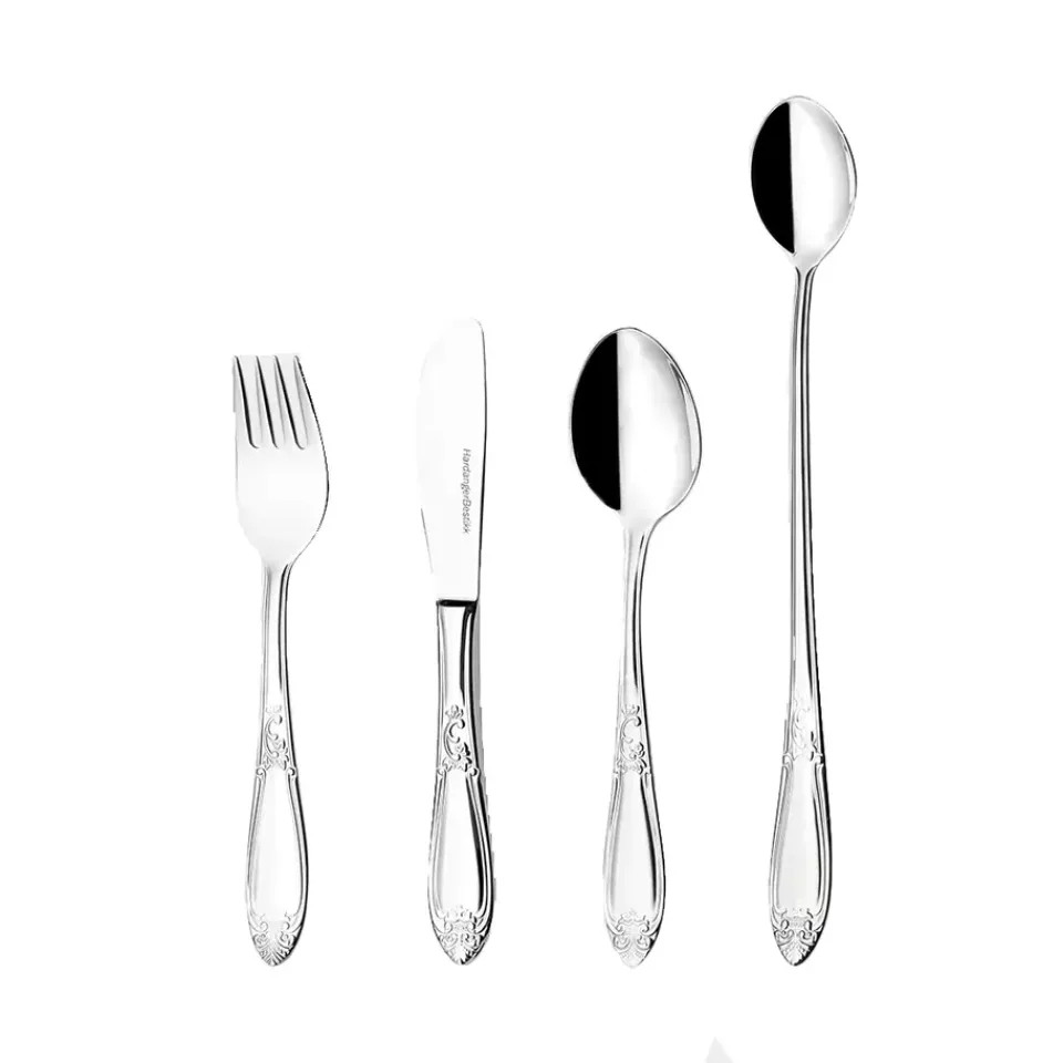 Children's Cutlery^Hardanger Bestikk Nina children's cutlery 4 pieces, Stainless steel Silver-coloured