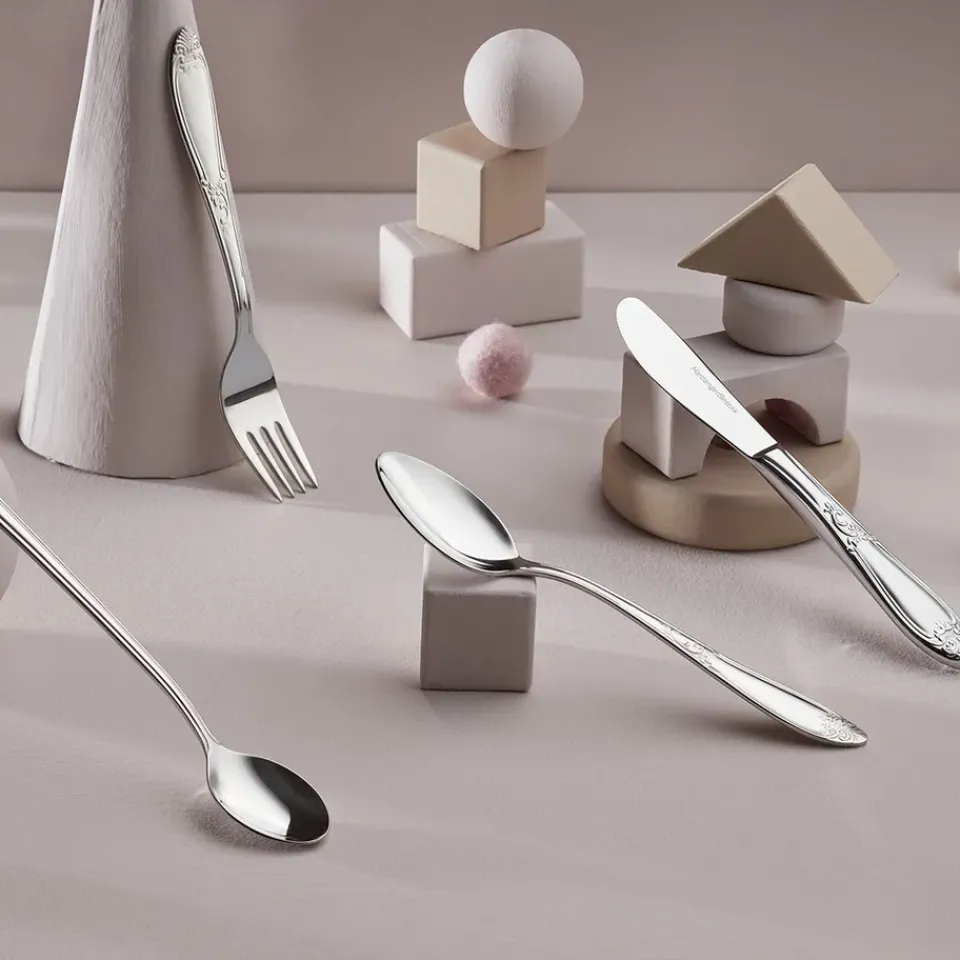 Children's Cutlery^Hardanger Bestikk Nina children's cutlery 4 pieces, Stainless steel Silver-coloured