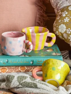 Children's Mugs^Bloomingville Nini cup 10 cl, Pink-yellow YellowPink