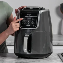Air Fryers^Ninja AF160 Air Fryer 5.2 L, Gray Grey