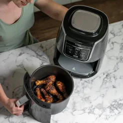 Air Fryers^Ninja AF160 Air Fryer 5.2 L, Gray Grey