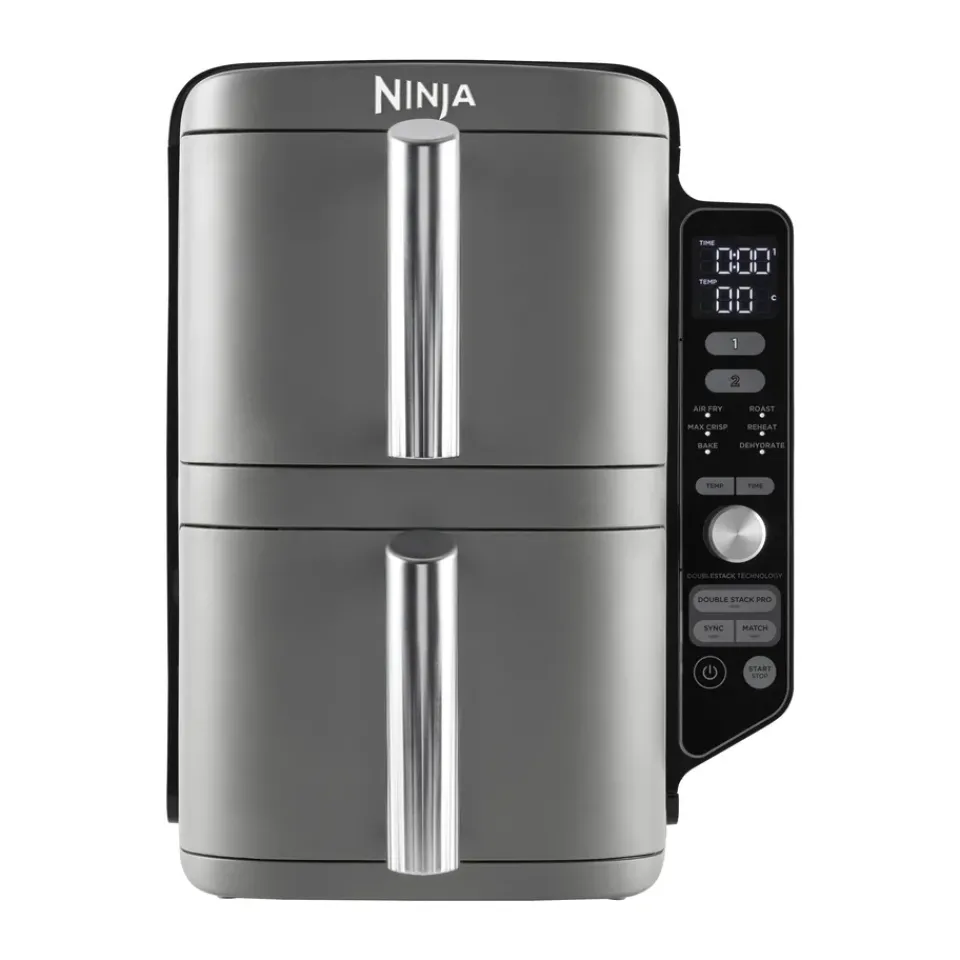 Discount Ninja Air Fryer SL400EU double stack XL 2 drawers 9.5 L, Black