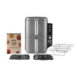 Discount Ninja Air Fryer SL400EU double stack XL 2 drawers 9.5 L, Black