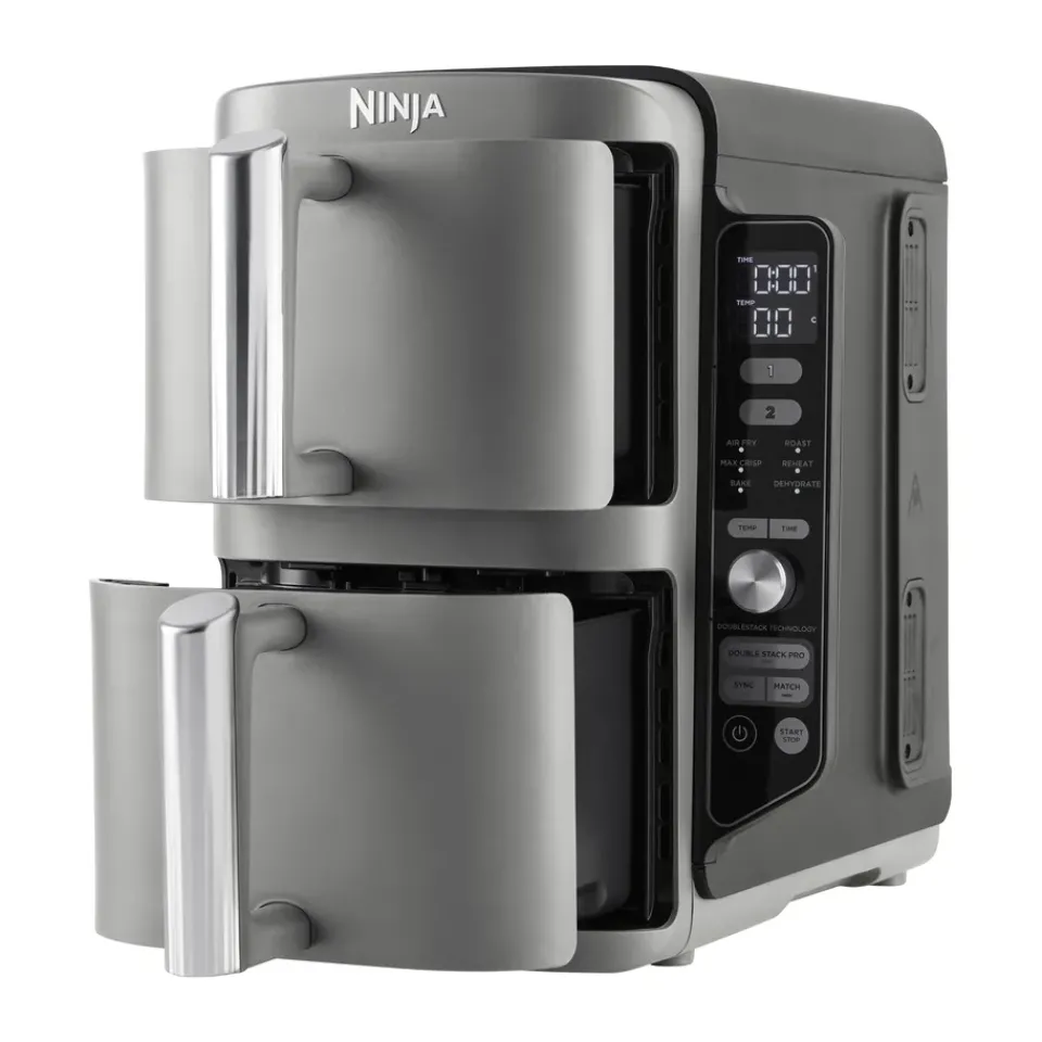 Discount Ninja Air Fryer SL400EU double stack XL 2 drawers 9.5 L, Black