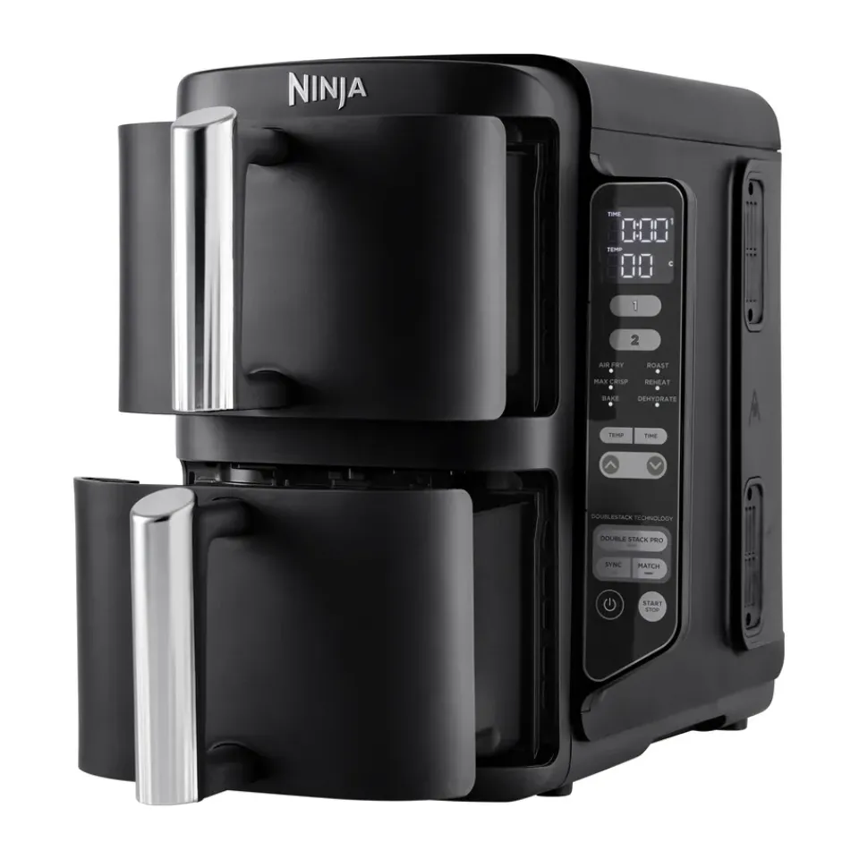 Air Fryers^Ninja Air Fryer SL300EU double stack 2 drawers 7.6 L, Black