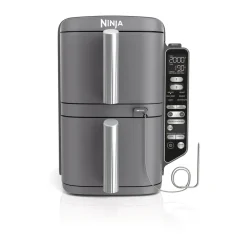 Air Fryers^Ninja Air Fryer SL451EU stacked dual zone XL 9.5 L, Black