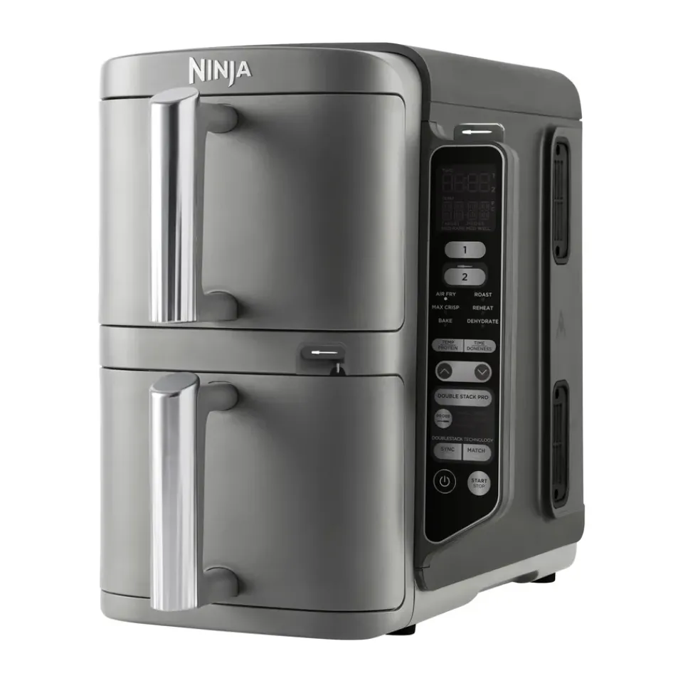 Air Fryers^Ninja Air Fryer SL451EU stacked dual zone XL 9.5 L, Black