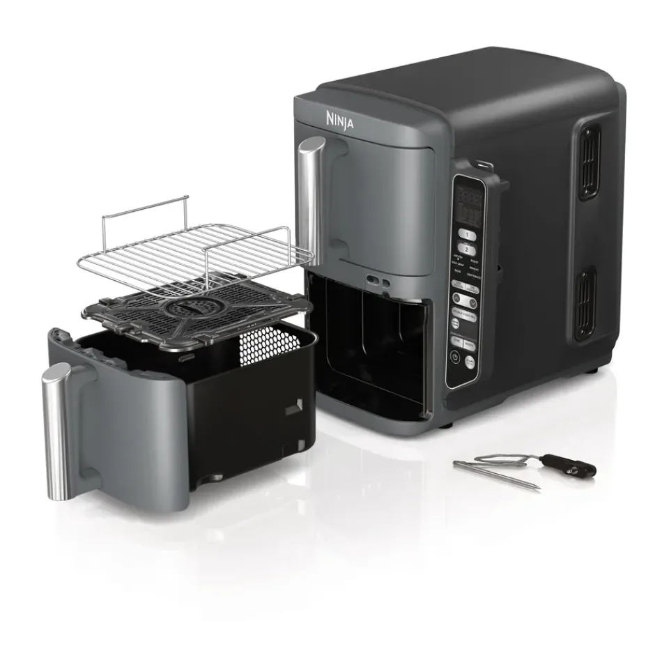 Air Fryers^Ninja Air Fryer SL451EU stacked dual zone XL 9.5 L, Black