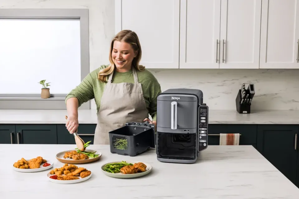 Air Fryers^Ninja Air Fryer SL451EU stacked dual zone XL 9.5 L, Black
