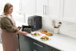 Air Fryers^Ninja Air Fryer SL451EU stacked dual zone XL 9.5 L, Black