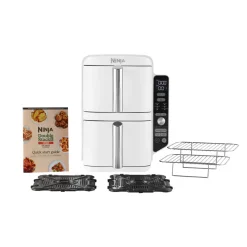 Sale Ninja Air Fryer SL400EUWH double stack XL 2 drawers 9.5 L, White