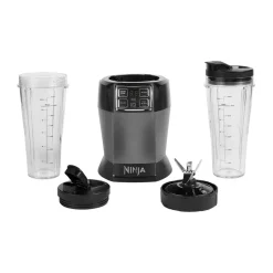 Clearance Ninja BN495 blender with Auto-iQ, Black Silver-colouredBlack