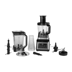 Food Processors^Ninja BN800 3-in-1 food processor & blender with Auto-iQ, Black Silver-colouredBlack